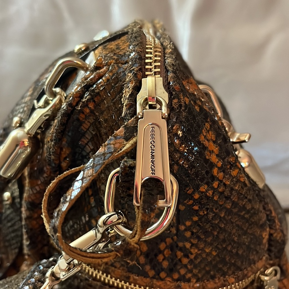 Rebecca Minkoff Leather Python Convertible Bag - Picture 8 of 16